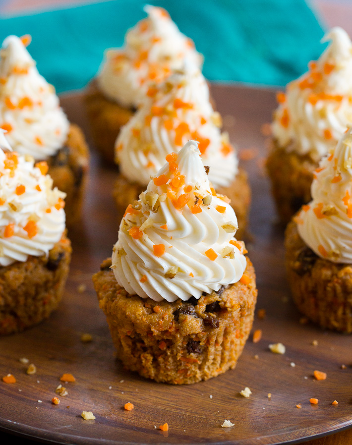 Healthy Carrot Cake Cupcakes