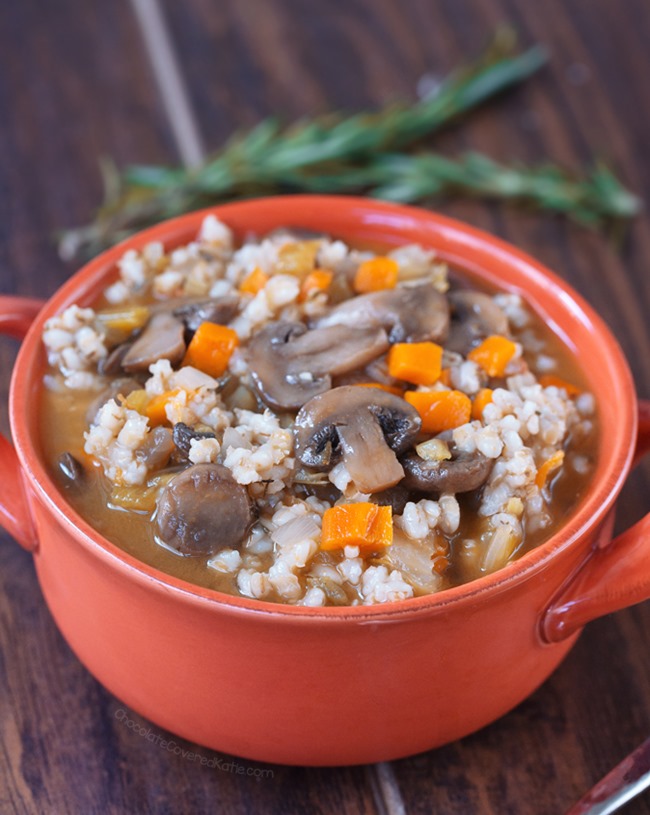 healthy mushroom soup