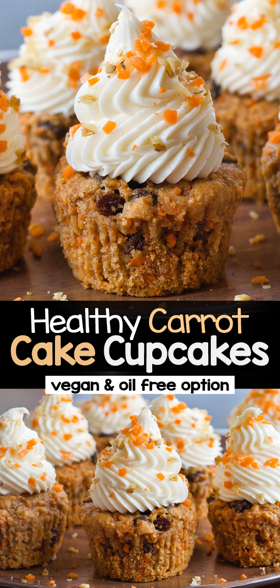 Carrot Cake Cupcakes With Cream Cheese Frosting