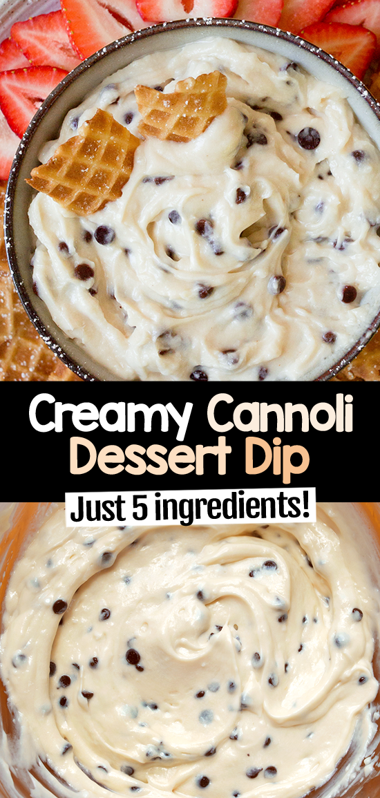 Easy Creamy Cannoli Dessert Dip (Trader Joe's Copycat Recipe)