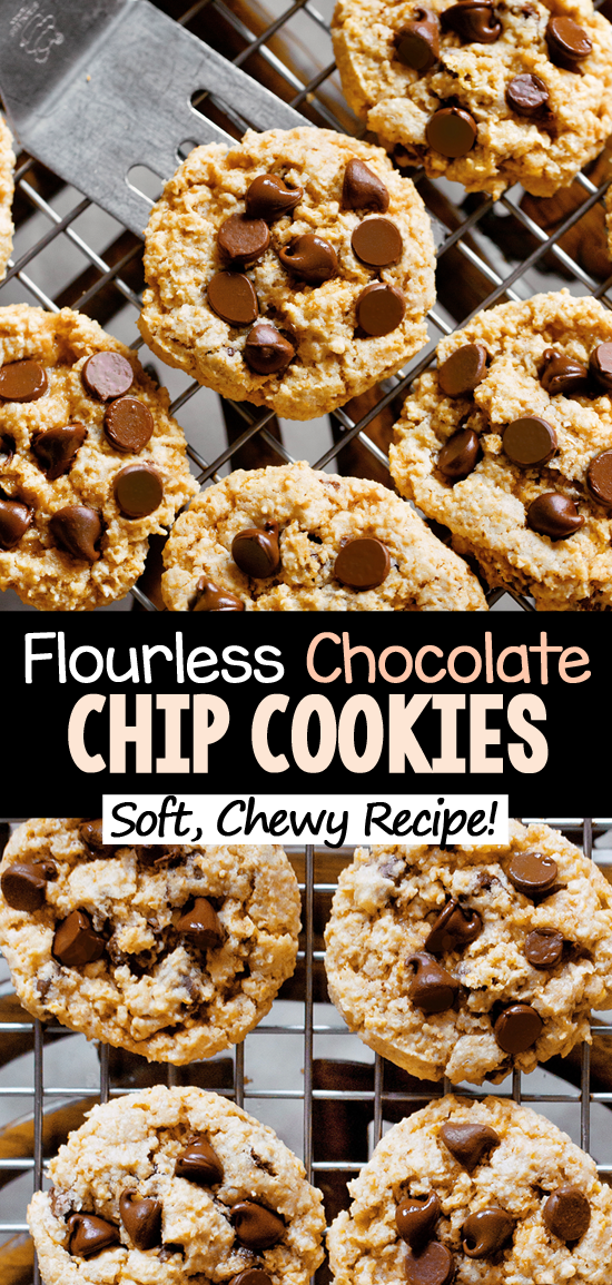 Easy Oatmeal Flourless Chocolate Chip Cookie Recipe